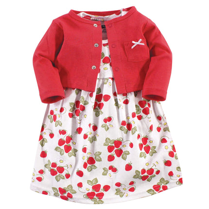 Hudson Baby Baby Girls' Cotton Dress and Cardigan 