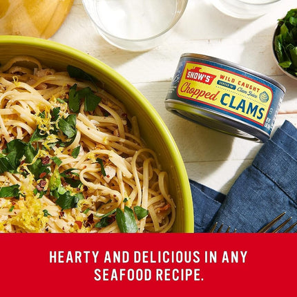 Snows Clam Chopped 6.5-Ounce Cans (Pack Of 12)