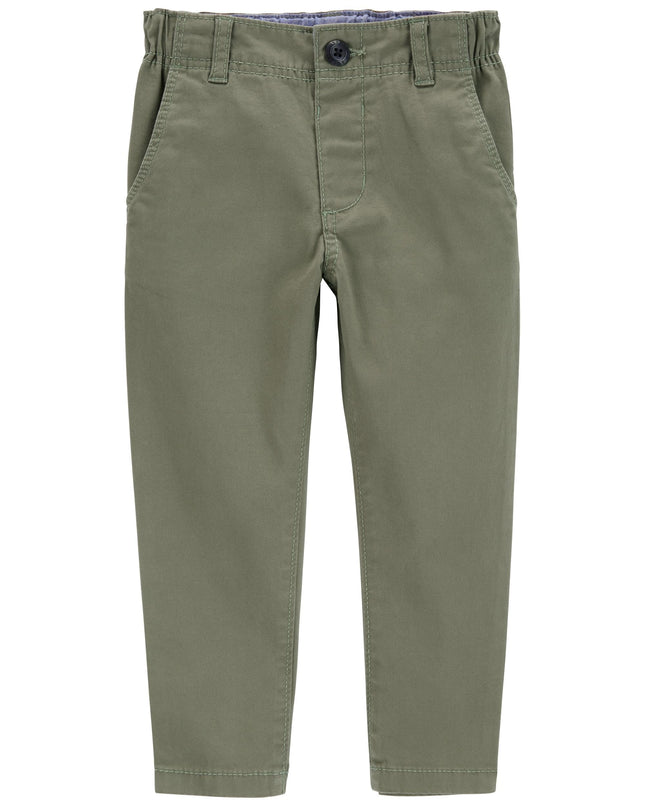 OSHKOSH B'GOSH Boys Slim Stretch Chino Pants, Soli