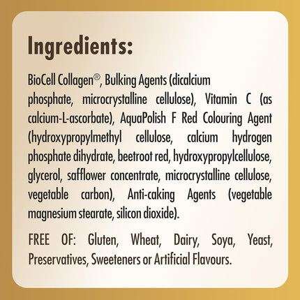 Solgar Collagen Hyaluronic Acid Complex - Reduces Fine Lines & Wrinkles - Skin Hydration - Vitamin C - 30 Tablets
