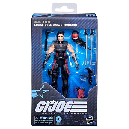G.I. Joe Classified Series #197, Snake Eyes (Dawn Moreno), Collectible 6 Inch Action Figure Set with 7 Accessories