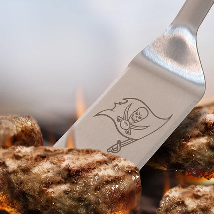 Espátula para barbacoa de acero inoxidable con abridor de botellas YouTheFan NFL Tampa Bay Buccaneers