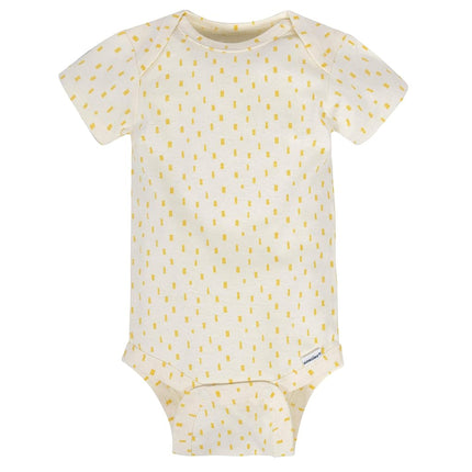 Gerber Baby-Boys Paquete de 8 Bodysuits de Manga Corta, Zorro Azul, 3-6 Meses