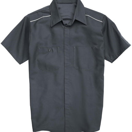 Red Kap Men's Short Sleeve Pro Airflow Work Shirt, Charcoal, XX-Large, Charcoal, XXXL