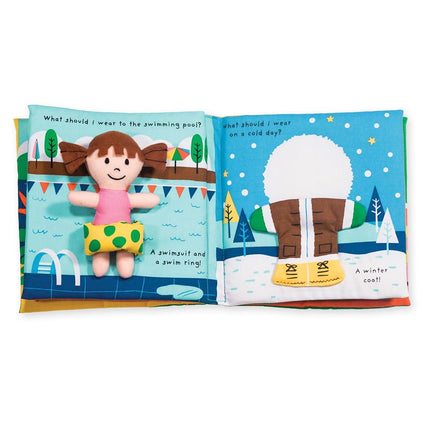Melissa & Doug Soft Activity Book - What Should I Wear? (Developmental Toy, Machine Washable)