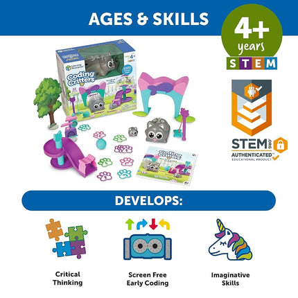 Learning Resources LER3081 Coding Critters: Scamper & Sneaker