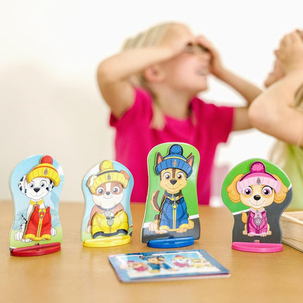 Melissa & Doug PAW Patrol Wooden Magnetic Pretend Play – 64-Piece Set with Chase, Marshall, Skye & Rubble – Mix & Match Outfits for Interactive Storytelling – Toy for Kids Age 3 Plus