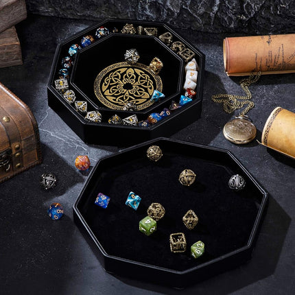 Premium Dice Tray for DND Valknut & Dragon Design – 23 CM