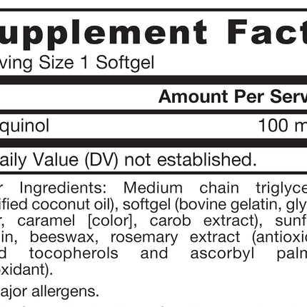 Jarrow Formulas QH-Absorb, High Absorption / Enhanced Stability, 100 mg, 60 Softgels