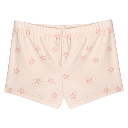 Gerber Girls' Baby Toddler Long Sleeved Rashguard Swim Bathing Suit Set, Starfish, 18 Months
