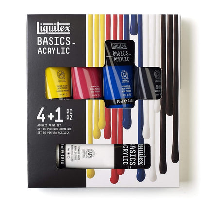Liquitex Basics Acrylic Paint Tubes, 5-Piece Set
