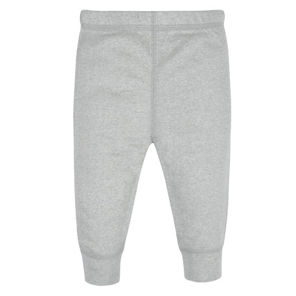 Gerber Baby Boys' 4-Pack Pants, Gray Heather/Black, 9-12 Months