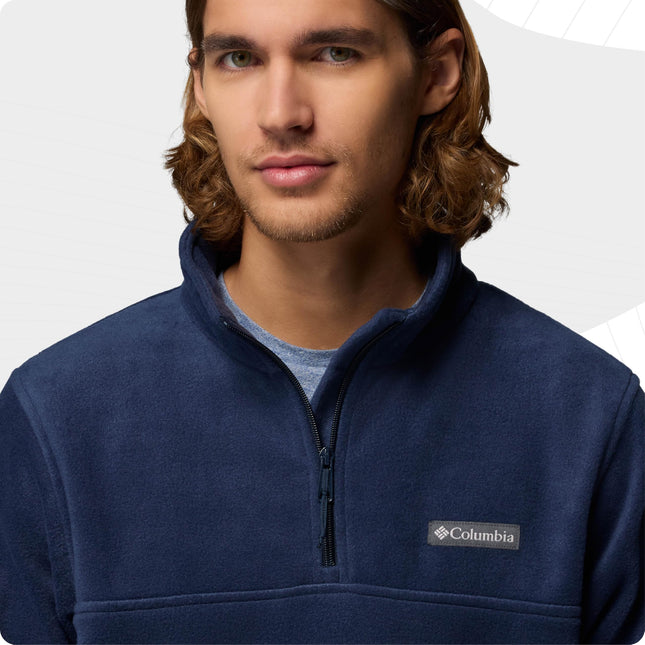 Columbia Men's Steens Mountain Half Zip, Fleece Pull Over, Collegiate Navy, XX-Large