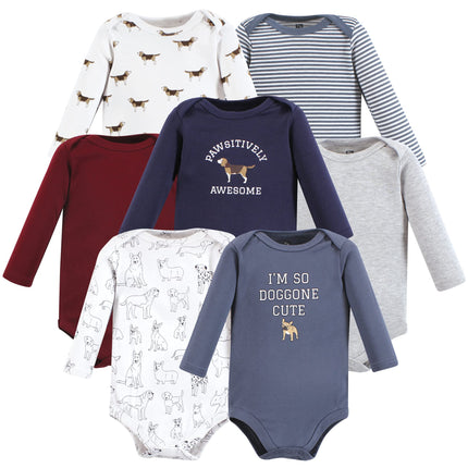 Hudson Baby baby-boys Cotton Long-sleeve Bodysuits