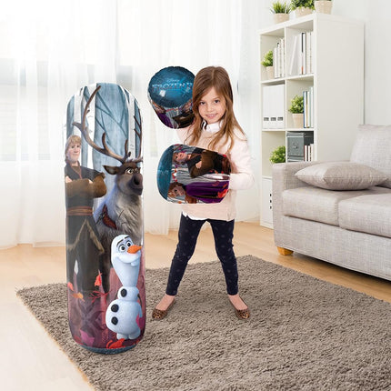Hedstrom Disney Frozen 2 Bop Bag Inflatable Punching Bag & Gloves Set (56-85341), 36 Inch