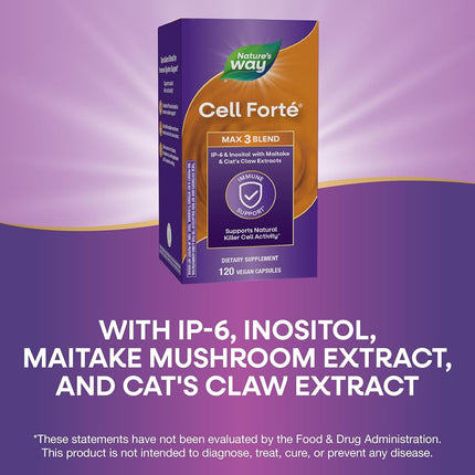 Enzymatic Therapy Cell Forte Max-3, 120 Vegetarian Capsules, (Pack of 1)