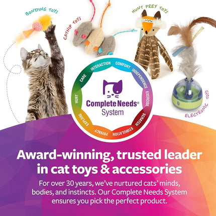 SmartyKat, Souris Magiques, Jouets pour Chat, Jouets à l'Herbe à Chat Comprimée, Pure, Puissante, Sans Salissure, avec Rubans, Lot de 3