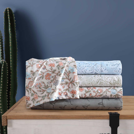 Wrangler - King Sheet Set, Silky & Lightweight Bedding Set, Paisley Home Decor, Oeko-Tex Certified (Prairieland Paisley Green, King)
