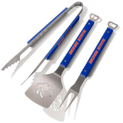YouTheFan 5021558 NCAA Boise State Broncos Spirit Series 3-Piece BBQ Set, 22" x 9", Team Colors