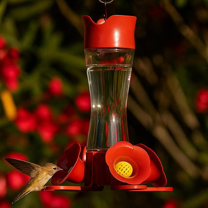 Perky-Pet 203CPBN-2 Glass Hummingbird Feeders for Outdoors with Perches, Ant Moat, Bee Guards - Pack of 2