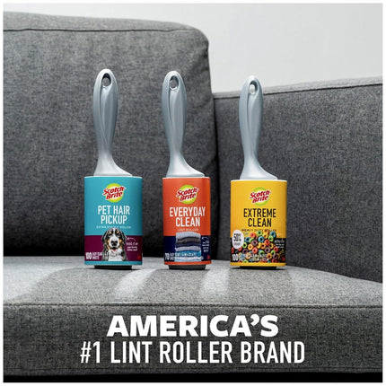 Scotch-Brite Everyday Clean Lint Roller Refills, 6 Roller Refills, 420 Sheets