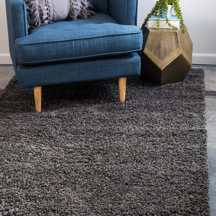 Unique Loom Solo Solid Shag Collection Modern Plus
