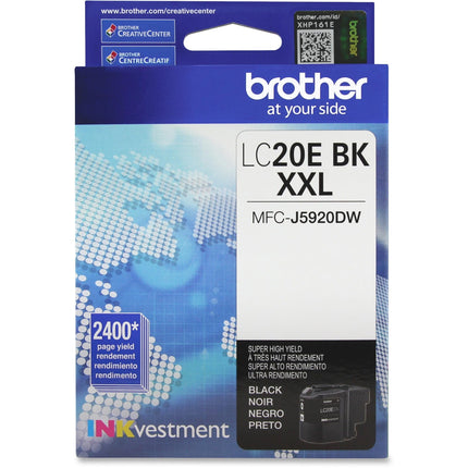 Cartucho de tinta negra de muy alto rendimiento Brother LC20EBK