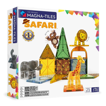 Magna-Tiles Safari Animals 25-Piece Set - 3D magne