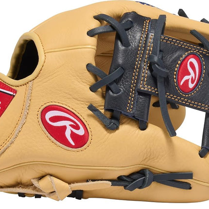 Rawlings Select Lite Youth Baseball Glove Player Models | Sizes 10.5"-12.25" | Multiple Styles Series-Baseball Glove, Kids, Anthony Volpe | Pro I Web-Camel/Navy, 11.25" | Infield