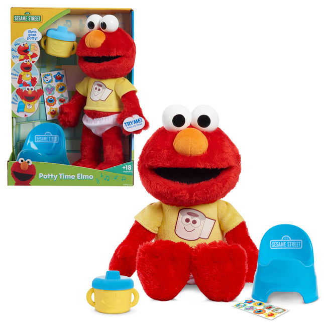 Sesame Street Potty Time Elmo 12-Inch Sustainable 
