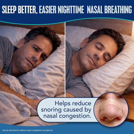 Breathe Right Calming Lavender Scented Drug-Free Nasal Strips for Nasal Congestion Relief 26 count