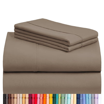 King Size Sheets Set, Cooling & Soft Deep Pocket B