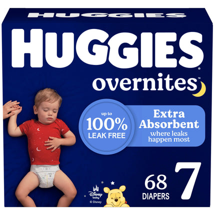 Huggies Size 7 Overnites Baby Diapers: Overnight D