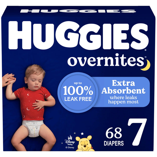 Huggies Size 7 Overnites Baby Diapers: Overnight D