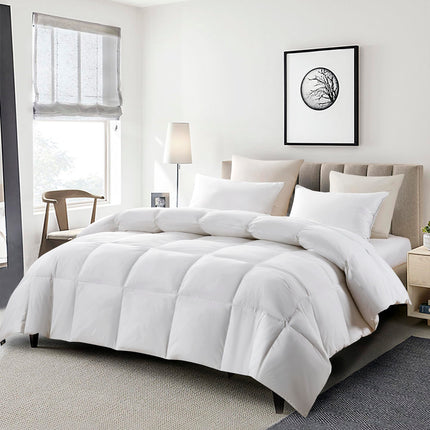 Serta 233 Thread Count White Feather Goose Down Fi