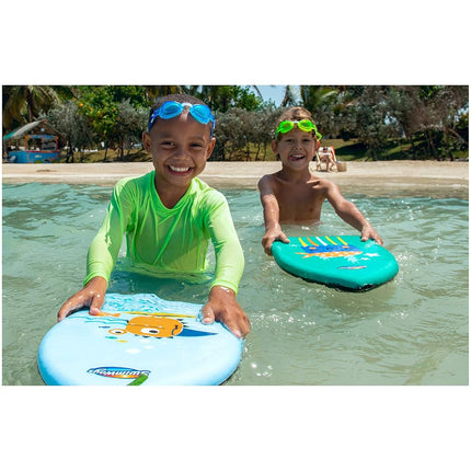 SwimWays Value Pack, Fish Face Guppy Goggles ,Soft Swimmies, and Sea Monster Kick Trainer, Learn to Swim Kickboard