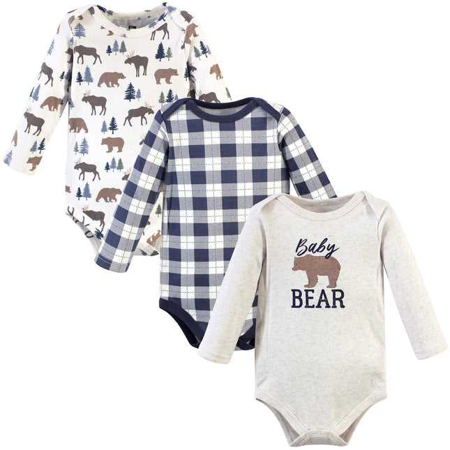 Hudson Baby Unisex Baby Cotton Long-sleeve Bodysui