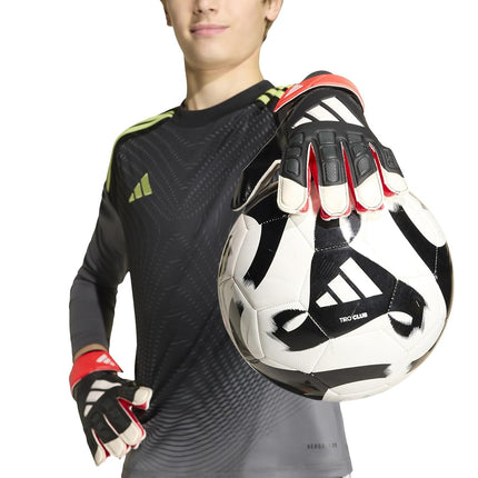 Adidas Predator Unisex Children's Football Gloves White Black 6.5