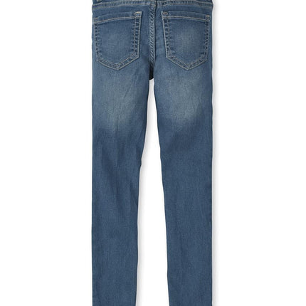 The Children's Place Jeans leggings elásticos para niñas, lavado Vaile/lavado Brooke/lavado Reflection Blue, 20