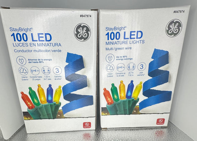 Ge Micro Mini Led Light Set 100 Lights Multi-Color