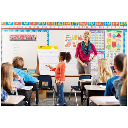 Post-it® Tabletop Easel Pad with Primary Lines, White with Primary Lines, 20" x 23" (MMM563PRL)