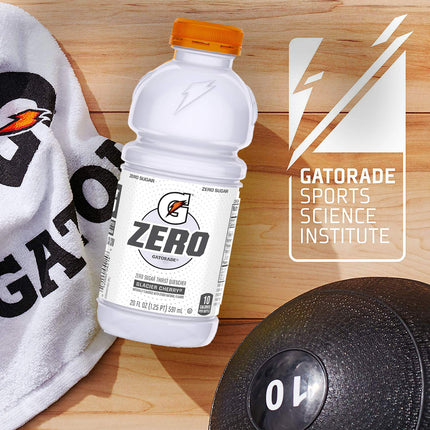 Gatorade G Zero Bebida Hidratante, Sabor Cool Blue, Botellas de 12oz (Paquete de 6)