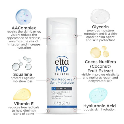 Skin Recovery Light Moisturizer by EltaMD for Unisex - 1.7 oz Moisturizer