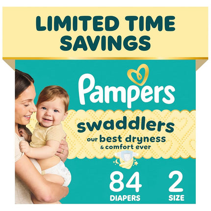 Pampers Pampers Swaddlers Diapers Size 2 84 Count, 84 Count