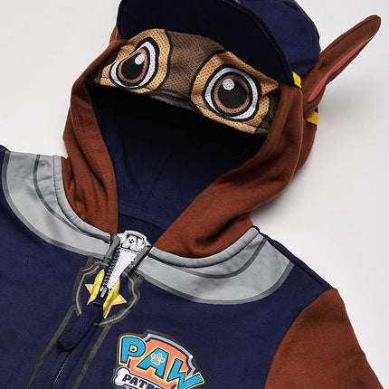 Nickelodeon Little Boys' Paw Patrol Chase Toddler Costume Hoodie, Navy, 3T