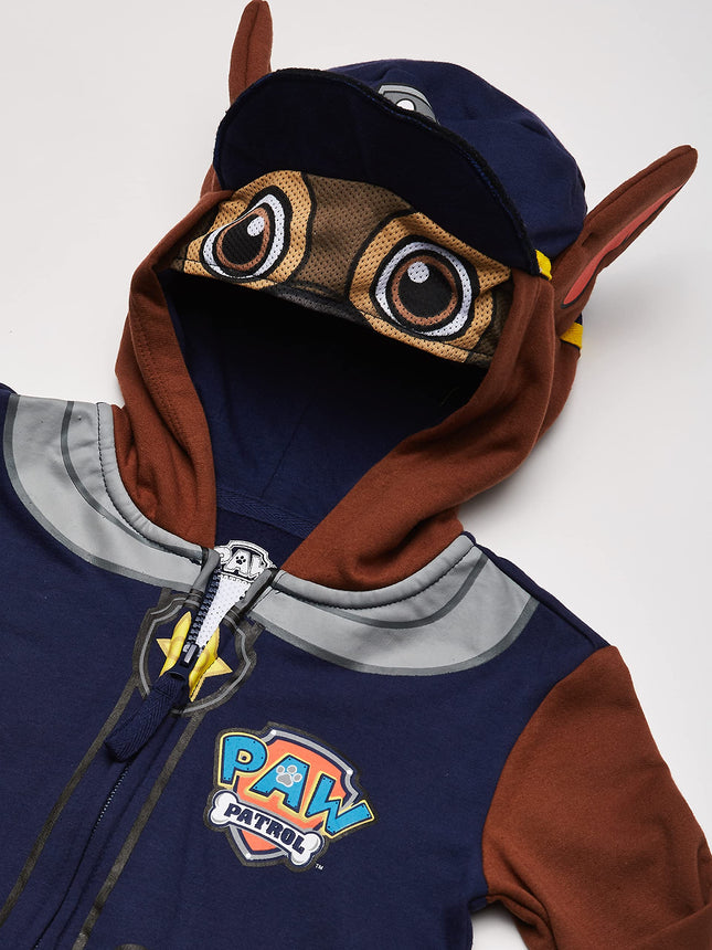 Nickelodeon Little Boys' Paw Patrol Chase Toddler Costume Hoodie, Navy, 5T