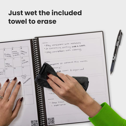 Rocketbook Fusion Smart Reusable Notebook- grey, Letter Size (8.5" x 11")