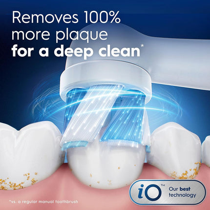 Oral-B iO Series Ultimate Clean Replacement Brush Head for Oral-B iO Series Electric Toothbrushes, White, 2 Count