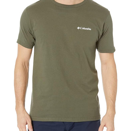 Columbia Men's Graphic T-Shirt, Pesto/Sierra, Larg