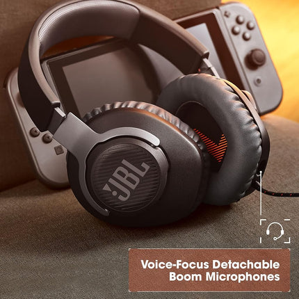 JBL Quantum 100 Wired Over-ear Gaming Headphones- Black